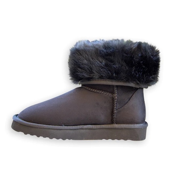 Pawj Short Boot Black-Black Mink - Picture 2 of 2